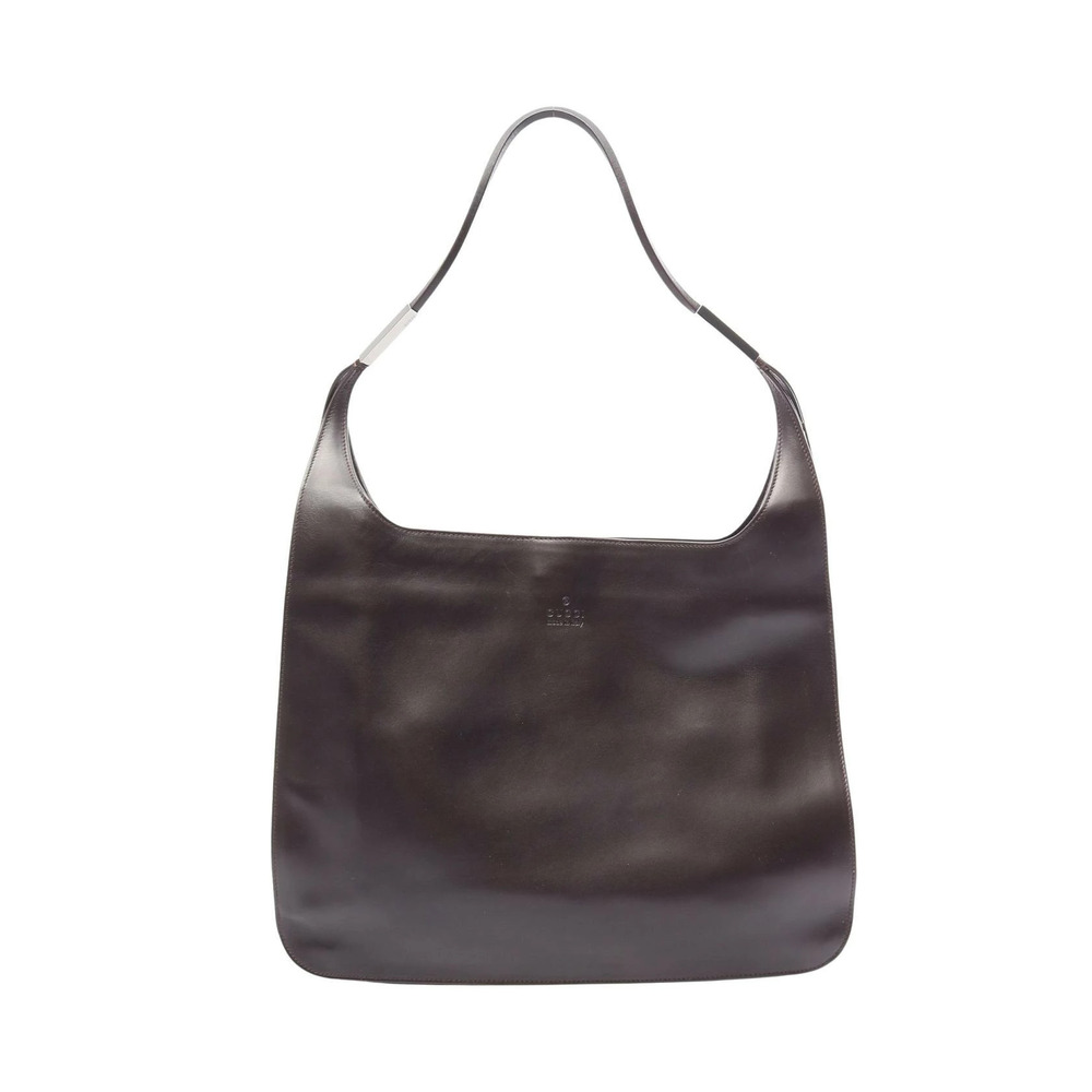 Gucci Hobo Shoulder Bag Leather Brown